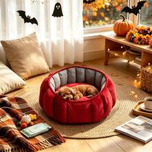 Foldable Pumpkin Pet Car Seat, Travel Safety Protection Pet Bed, Indoor/Outdoor Cat & Dog Bed - Multicolor - View 3