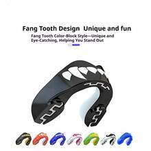 1 Box Football Basketball Rugby MMA Mouth Guard (Mouthpiece, EVA Material), Wear-Resistant, Shock-Absorbing, 30% Enhanced Sports Protection, Essential For Boxing Taekwondo, Combat Sports Protective Gear, Suitable For Teenagers And Adults - Multicolor - View 2