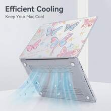 1-Piece Clear Crystal Shockproof Protective Case For MacBook/Matebook,Full Transparent Hard PC Cover With Cooling Vents,Snug Fit Laptop Shell,Compatible With 13 Neo/13.3 Air/13.3 Pro/13.6Air/14.2 Pro/15Air/16.2Pro/D16/14 Ultra - View 5