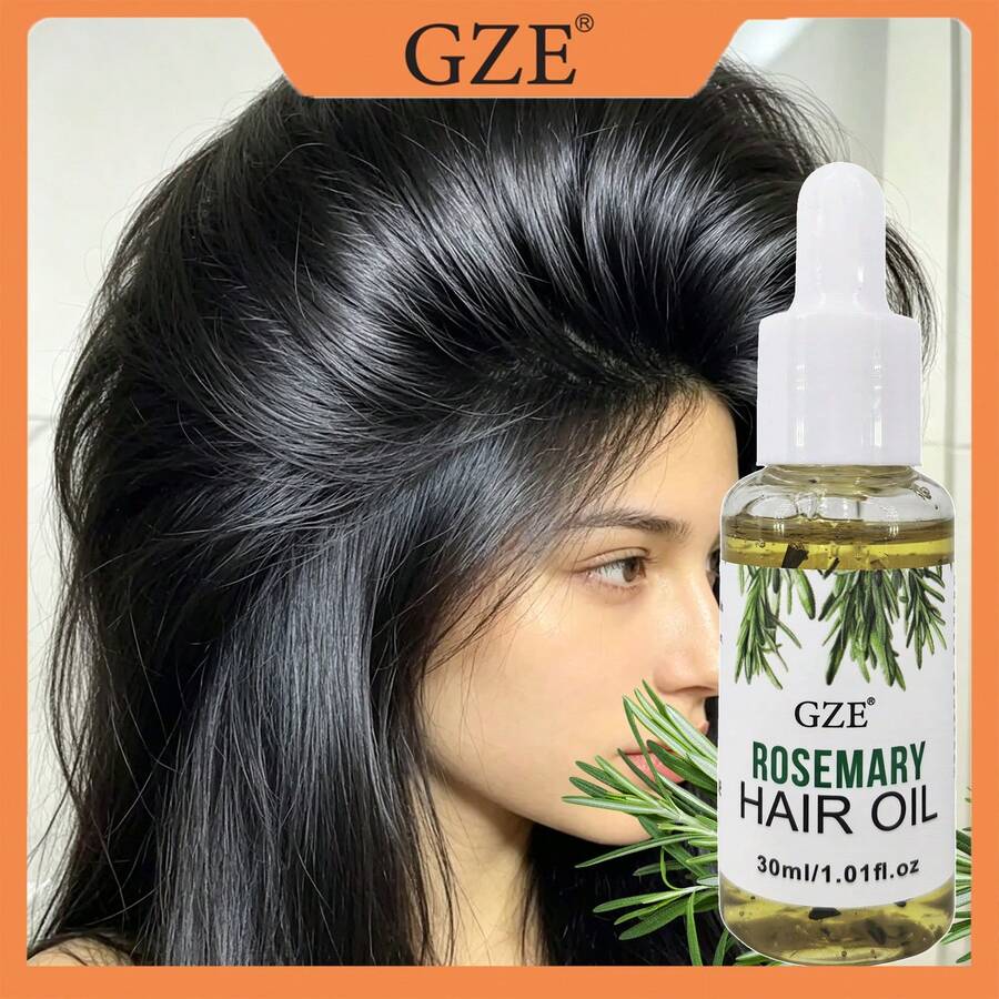 30ml GZE 迷迭香強韌髮絲護髮油,適合所有髮質 | 滋養豐盈乾花萃取髮油 - 綠色 - 查看 1