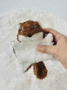 1PC Cute Plush Flying Squirrel Cat Toy, Soft Realistic Small Animal Cat Teaser Toy, Cat Interactive Toy, Indoor Cat Hunting And Boredom Relief Toy - Grey - View 5