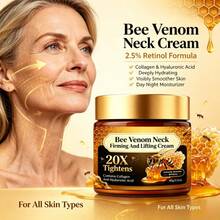 SEPK Bee Venom Instant Firming Neck Cream,Enriched With Hyaluronic Acid, Lifts Neck Skin. Suitable For All Skin Types, For Day And Night Use. Refreshing And Easily, Firming, Deep Hydration - Collagen - View 8