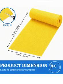 1 Roll 50cm*100cm*3mm Cuttable PU Foam Refrigerator Liner Mat, Green Yellow Blue Solid Color Perforated Breathable Quick-Dry Moisture-Proof Sponge Pad, Reusable Fruit Vegetable Drainage Mat, Suitable For Refrigerator Drawers, Cabinets, Kitchen Home Daily Use - Multicolor - View 10