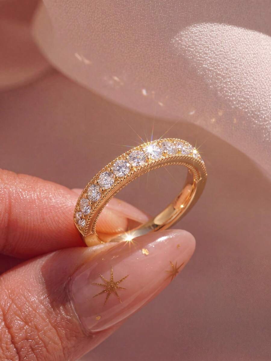 1pc Rhinestone Ring, Women's Thumb Ring, Exquisite Jewelry Gift