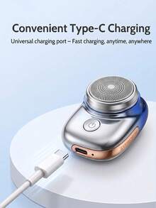 SKYWORTH 1件 IPX7 防水迷你便攜式電動刮鬍刀，溫和刮鬍，小巧易攜帶，可全機水洗 - 元石單頭 - 查看 8