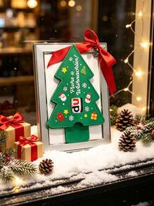 7pcs/Set Christmas Tree Gift Sleeve, Santa Snowman Pattern Holder, Holiday Gift Packaging - Multicolor - View 3
