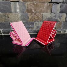 Romantic Heart-Shaped Phone Stand - Perfect Valentine's Day Gift For Her, Stylish Desktop Decor, Portable & Anti-Slip, Multi-Scenario Use: Live Streaming/Work/Broadcasting/Online Learning - New Arrival - View 6