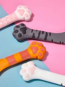A Multi-Functional Pet Spoon, Shaped Like A Cat Paw, Can Be Used For Feeding, Stirring, And Covering Canned Food. It Can Also Serve As A Can Opener And An Auxiliary Tool For Pet Feed. Pet Supplies. - One Size - View 3