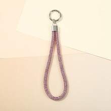 Creative Luxury Full Diamond Keychain Pendant Luggage Diamond Chain Short Wrist Rope Mobile Phone Hanging Rope Wholesale - Multicolor - View 7