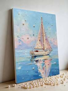 1 Handmade 5D Frameless Pearl Painting, Succulent Cactus Design And DIY Handmade Mosaic Painting, Which Is Very Suitable For Bedroom Decoration, Living Room Decoration, Room Decoration, Art Exhibitions And Holiday Gifts. - A - View 2