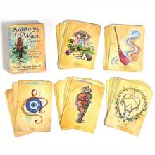 Anatomy Of A Witch Oracle Cards Tarot Cards Party Board Game Fate Card Fortune Telling Game, For Halloween - Apricot - View 6