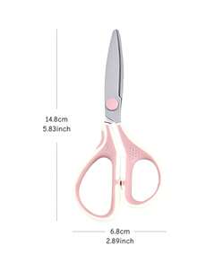 (Oule) Multi-Purpose Stainless Steel Scissors, Suitable For School, Office And Home Use, Portable Multi-Function Craft And Paper Cutting Tool, Comfortable Handle, Stationery Office Supplies, Back To School Student Supplies - Single Piece - View 6