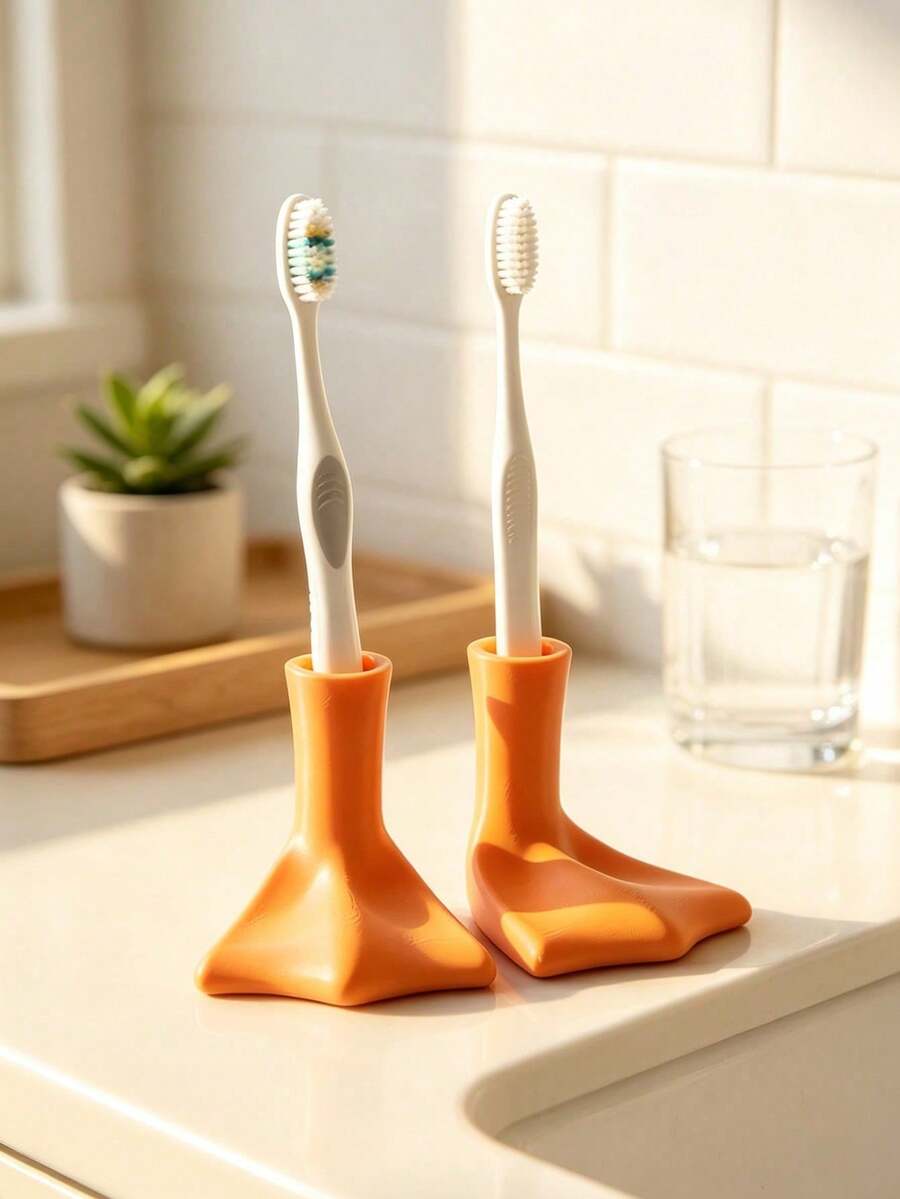 Tempat Sikat Gigi, Set Tempat Sikat Gigi Bebek Kreatif untuk Penyimpanan Kamar Mandi, Tempat Sikat Gigi Desain Lucu, Dudukan Sikat Gigi, Tutup Sikat Gigi Bebek, Hadiah Menarik, Tempat Sikat Gigi, Hemat Ruang, Penyimpanan Serbaguna, Kamar Mandi Rumah, Kembali ke Sekolah, Hadiah Pindah Rumah - MultiWarna - View 1