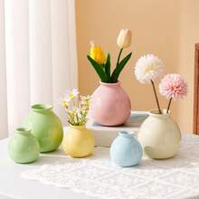 Creamy-Gloss, Spherical Reed Diffuser Bottle-Suitable For Use With Reed Sticks And Mini Dried Flowers. A Piece Of Decor That Offers A Soft, Soothing Fragrance; Ideal For Bedroom Nightstands, Bathroom Vanities, Desks, And Entryways. - Small Ceramic Jar Aroma Diffuser Bottle - View 3