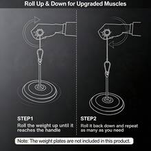 Yoyoapple Wrist And Forearm Trainer, Muscle Strength Wrist Roller And Forearm Roller, With Soft Foam Grip Handle, Weight-Bearing Rope Training Fitness Equipment, Non-Slip, Suitable For Gym And Home - Black - View 5