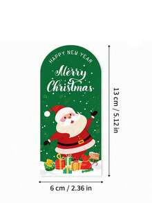 20pcs Christmas Gift Sealing Stickers, Cute Santa Claus Snowman Tree Labels, Holiday Thank You Labels, Suitable For Gift Boxes, Bags, Baking Packaging, Party Decoration - Multicolor - View 6
