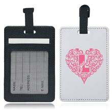 Leather Initial Luggage Tag, Letter Travel Bag Backpack Label, Gift For Women And Teenagers, Essential Accessory For Summer Back To School Travel - Multicolor - View 38