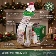 Kotak Hadiah Tarik Uang Bertema Natal, Ideal untuk Pesta Natal & Hadiah Liburan - MultiWarna - View 2