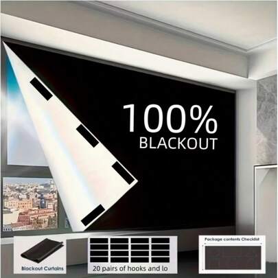 Cortina de oscurecimiento 100% autoadhesiva, persiana de protección UV para balcón, cortable libremente para adaptarse a diversas formas de ventana, tamaño personalizable, adecuada para múltiples escenarios, sin necesidad de perforar, portátil