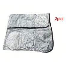 1pc/2pcs Car Front Windshield Cover, Thickened Wear-Resistant All-Season Snow Shield, Sun Protection, Heat Insulation, Frost And Freeze Prevention, Suitable For Sedan, SUV, Off-Road Vehicle, Self-Driving Parking Protection, Christmas, Halloween Travel Car Accessories - Silver - View 11