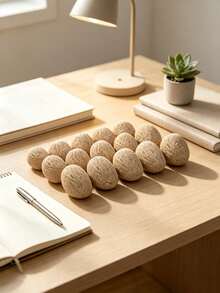 1/3/6/12pcs Random Stone Decorative Ornaments, Suitable For Niche Decoration Of Room And Office Desks - Multi-color 1 - View 2