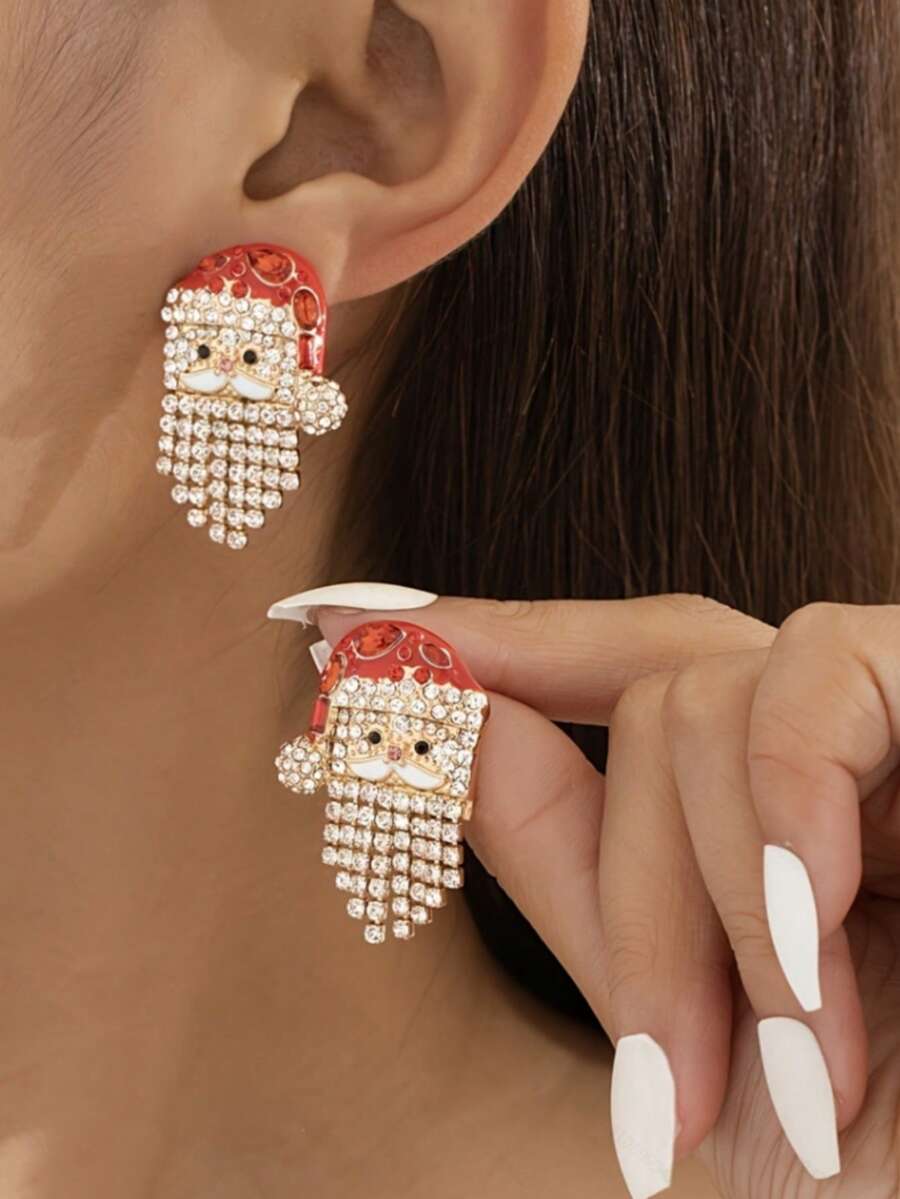 1 Pair Vintage Quirky Ghost Earrings, Halloween Style - Multicolor - View 1