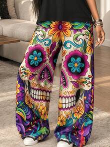 Plus Size Pajama Sets - Multicolor - View 3