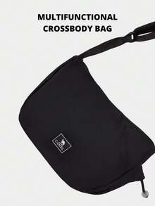 CAMEL CROWN Unisex Outdoor Waterproof Bag, Convertible One Shoulder Crossbody Bag - Black - View 4