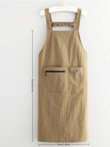 1pc Long Apron For Women, Lightweight And Breathable, Multi-Functional Pocket Design, Dedicated Phone Pocket, Kitchen Cooking Protection, Suitable For Kitchen Cooking, Restaurant, Party Gathering, Gift For Family - Multicolor - View 9