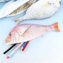 Creative Realistic Fish Pencil Case Personalized Unisex Student Pencil Box Salted Fish Pencil Bag Storage Bag - B6 - View 5
