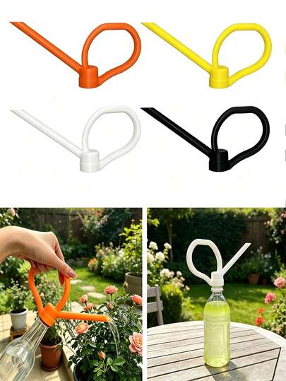 Simple Plant Watering Device, Bottle Watering Spout Adapter, Replaceable Watering Can Nozzle, Multiple Spray Mode Replacement Nozzle, Turn Plastic Water Bottle Into Simple Watering Can, Suitable For Desktop Potted Plants, Balcony Windowsill Box Gardening