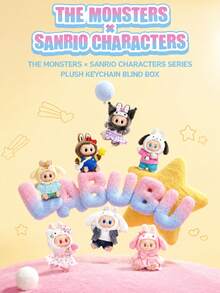 Pop Mart Labubu THE MONSTERS X Sanrio Family Series - Liontin Boneka Vinyl (1 Kotak Buta Acak) - MultiWarna - View 1