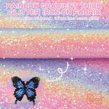 3pcs/Set Fusible Beads Sequin Fabric Iron-On Patch, Coarse Glitter Iron-On Patch With PU Leather, Suitable For 2.6mm And 5mm Beads, DIY Handmade Accessories - A - View 10