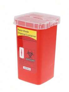 Blade Disposal Box Razor Blade Disposal Box Mini Trash Can Barber Shop Accessories Syringe Needle Waste Collector - Tool Holder - View 8