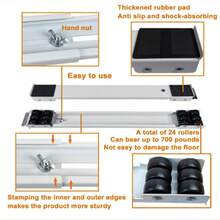Sturdy Solution For Moving Appliances, Adjustable Height Base For Refrigerator And Washing Machine, Supports Up To 800 Lbs, Equipped With 24 Silent Casters And Locking Mechanism, Expandable Bracket, Ideal For Moving - A - View 11