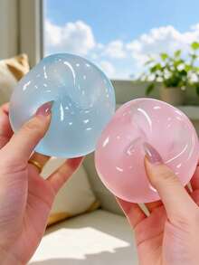 Pocket Stress Ball Toy! Ultra-Compact Design, Easily Fits In Pockets, Bags Or Drawers, Relieve Stress And Anxiety Anytime, Anywhere. Super Soft Syrup Texture, Perfect For Stress Relief, Small But Super Fun, Also Suitable As Desk Decor - Multicolor - View 2