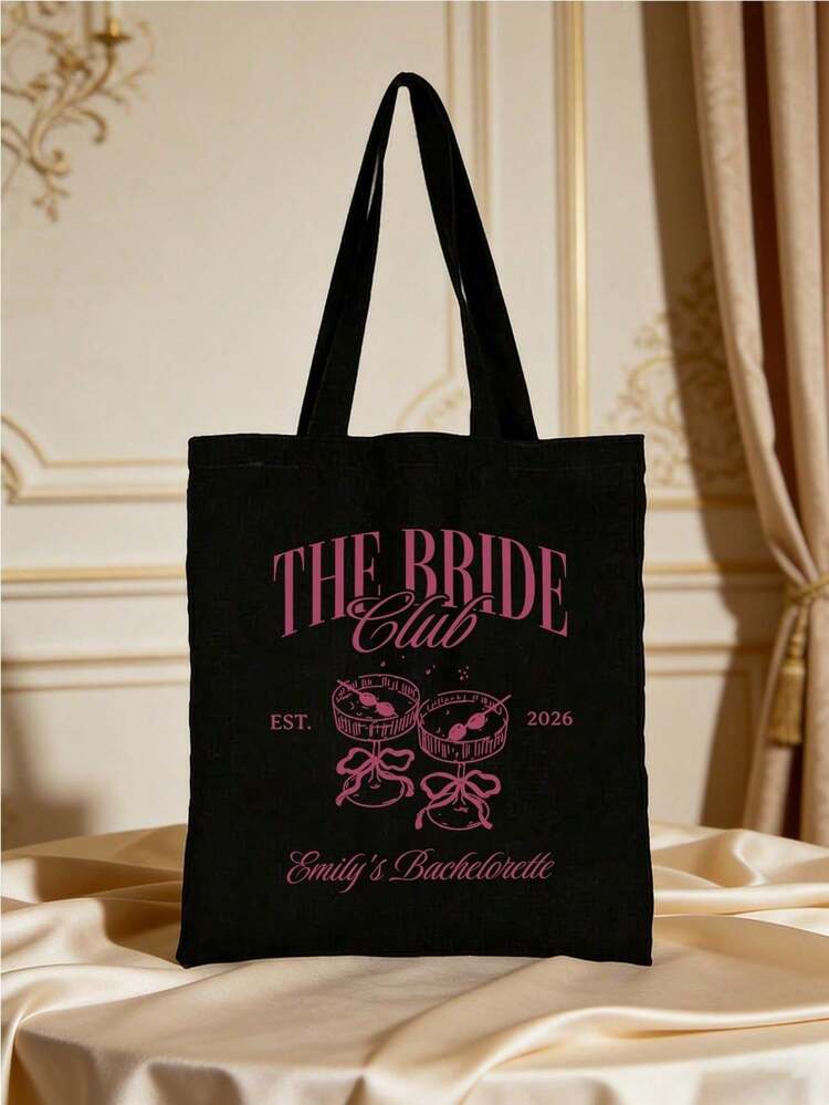 Customized Bachelorette Party & Wedding Shopping Bags, Personalized Bachelorette Party Gifts, Bridesmaid Gifts, Engagement Gifts, Bride-To-Be Gifts, Engagement Party - Multicolor - View 12