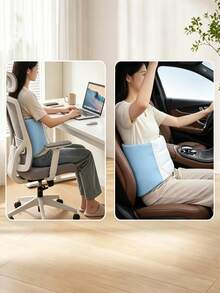 Gối hỗ trợ eo quấn quanh với dây đeo điều chỉnh được, thiết kế công thái học 3 vùng mềm mại cho người ngủ nghiêng và ngủ ngửa, lõi trong có thể tháo rời và vỏ gối có thể giặt được - Nhiều màu - Xem 7