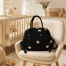 Tas Ommy Mommy, Kapasitas Besar, Mudah Digenggam, Multifungsi, Cocok untuk Bepergian, Dapat Menyimpan Botol Bayi, Dapat Dipakai Selempang, Ringan, Dapat Digantung di Kereta Dorong Bayi - MultiWarna - View 6