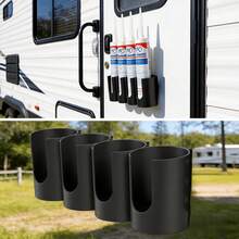 1/2/3/4 Hole Wall-Mounted Gas Canister Storage Rack, Spray Bottle Organizer, RV Door Spray Can Holder, Sealant Tube Storage Box, Wall-Mounted Gas Canister Rack, Suitable For Garage, Workshop, Store And Home - Multicolor - View 7