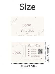 Custom Business Cards, Personalized Logo, Name & Other Personal Information, Modern Elegant Business Cards, Must-Have For Workplace & Company - Multicolor - View 6