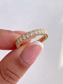 1pc Rhinestone Ring, Women's Thumb Ring, Exquisite Jewelry Gift - Palace Diamonds - View 7