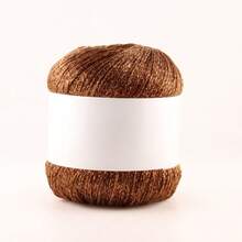 100g/Lot Colorful Unique Gold Silver Glitter Cotton Metallic Yarn Skein Crochet Thread Sweater Scarf Hat Craft Bag - A - View 14
