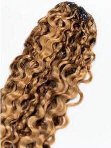 OQ Hair Highlight Color Burmese Curly Crochet Human Hair 16-24 Inch Braids Friendly Hair Extensions Shed-Free Easy Install 50g Per Bundle Virgin Human Hair No Chemical Process Daily Use For Beginners - S4/27 - View 8