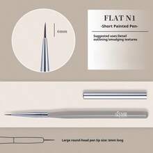 BAOSHIMAN Nail Art Brush Set, Professional Gel Nail Brush Kit With Liner, Flat, And Detail For All Techniques, Perfect For DIY Home Manicure And Professional Salon Nail Art Creations - Multicolor - View 13