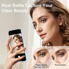 Layar Monitor Selfie Rollei M4 Kompatibel dengan iPhone 7-18, Pencerminan Layar Vlog 4K 60fps, Monitor Selfie Kamera Belakang Magnetik, Kontrol Nirkabel 164FT untuk Siaran Langsung/Video, Kompatibel dengan Android - View 7