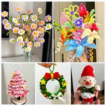 101 Pcs DIY Chenille Stem Set + Video Tutorial– 31 Colors Encrypted Chenille Stems, 30cm Fuzzy Pipe Cleaners – Suitable For Valentine's Day, Party Decoration, Christmas Decor And More– High Quality – Adult Crafts And Commercial Use - Monochrome - View 11