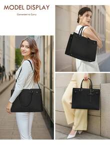 Laptop Bags For Women PU Leather Work Bags For Women Tote Bag Large Handbag Shoulder Bag For Office 15.6 Inch Business - Multicolor - View 7