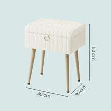 Storage Benches & Ottomans - White - View 4