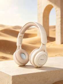 Gerripuer New Arrival Wireless Headphone With Hi-fi Stereo, Heavy Bass, Hd Calling, Foldable Design, Portable For Girls, Macaron Style, Ideal Gift - Apricot - View 3
